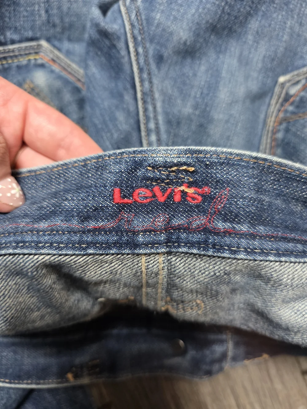 Levi's Vintage '08 RED Warped Bootcut Jeans Style 3088 Blue Denim Jeans Sz 31x30